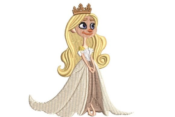 Cartoon Princess Embroidery Design 4