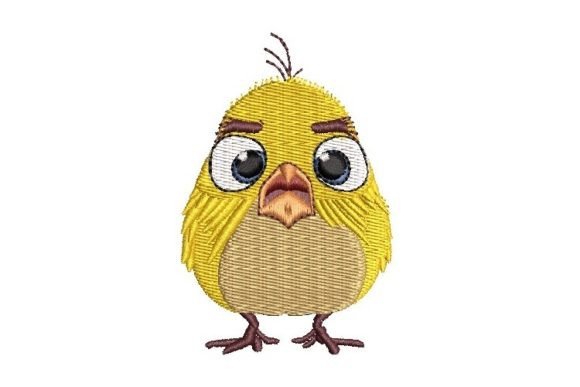 Cartooned Canary Bird Embroidery Machine
