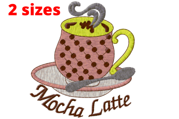 Cup Embroidery Design
