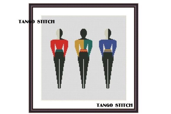 Female Athletes Women Art Embroidery