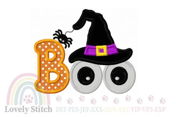 Halloween Boo Embroidery