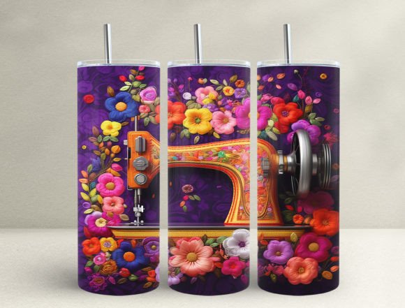 Sewing Machine Embroidery 20oz Tumbler