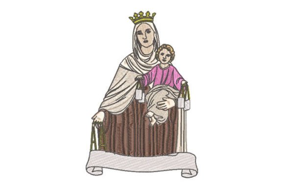 Virgen Del Carmen Embroidery Design